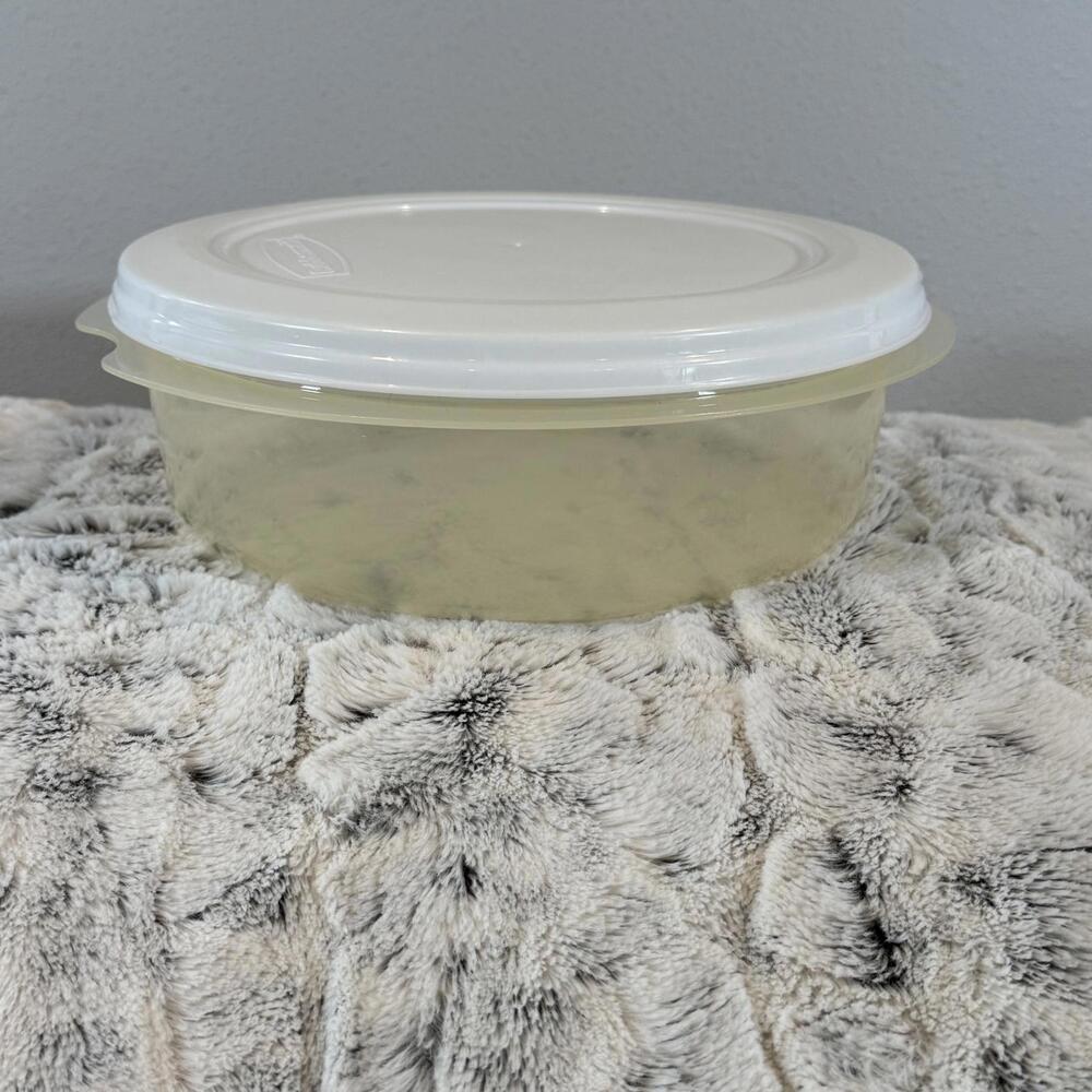 Vintage Rubbermaid 2.5 Quart Round Food Storage Container Servin Saver 10.6 Cups